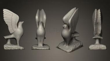 3D model Pigeon carving (STL)